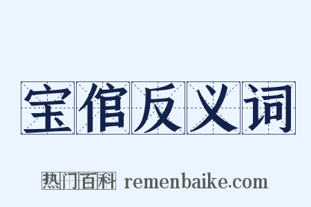 宝倌反义词是什么意思的图片
